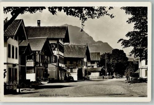 3806 Bönigen b. Interlaken 1932 Foto AK Bahnpost Zug 307-14
