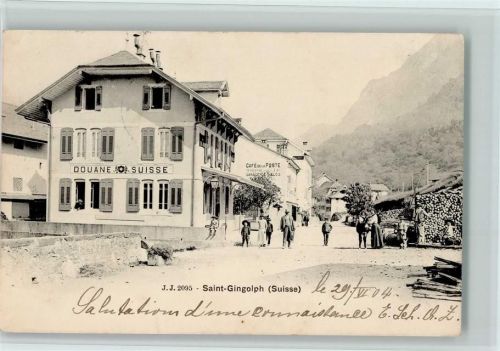 1898 St-Gingolph 1904 - Verlag J.J. 2095 - Douanne Suisse