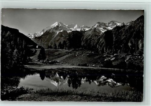 3925 Grächen - Grächensee mit Weisshornkette