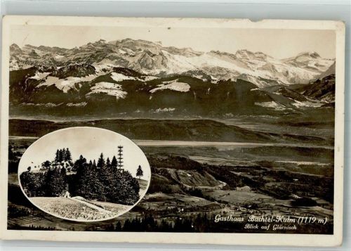 8342 Wernetshausen Gebrauchsspuren Gasthaus Bachtel-Kulm Glärnisch