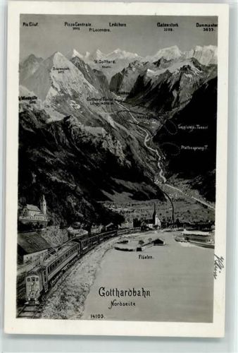 Sankt Gotthard TI - Gotthardbahn Altdorf Flüelen