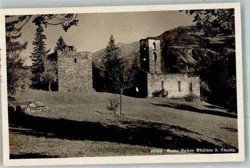 7430 Thusis Foto AK Burg Ruine Hohen Rhätien