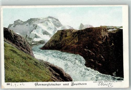 Breithorn Zermatt 1902 - Gornergletscher