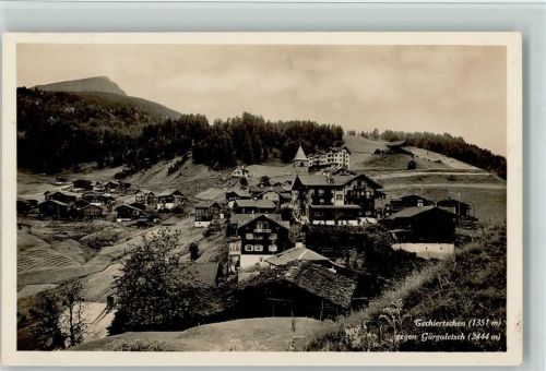 7064 Tschiertschen 1927 Foto AK Teilansicht AK