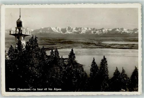 2067 Chaumont - La Tour et les Alpes