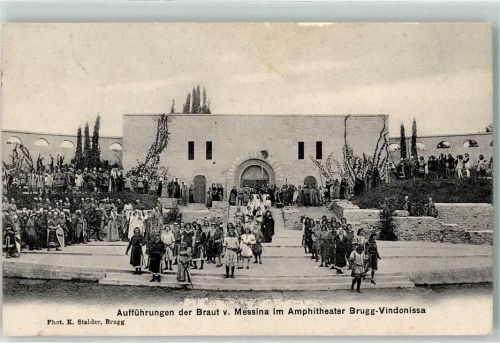 5200 Brugg AG 1907 - Aufführung der Braut v. Messina im Amphitheater