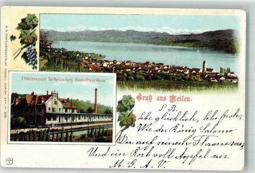 8706 Meilen Lithographie Etablissement für Herstellung Alkoholfreie Weine Velag Künzli Nr 5556
