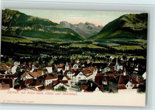 6060 Sarnen - Teilansicht, mit Blick nach Flühli, gute Erhaltung AK.