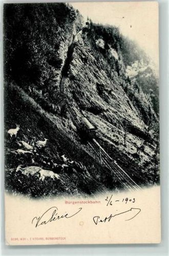 6363 Bürgenstock 1903 - Zahnradbahn