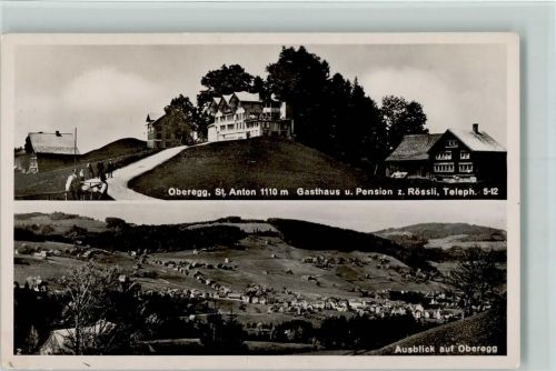 9413 Oberegg - St. Anton Gasthaus und Pension z. Rössli Ausblick auf Oberegg