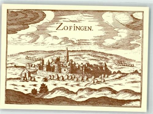 4800 Zofingen Künstlerkarte anno 1635 in Tassins
