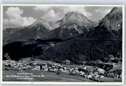 7550 Scuol Schuls - Blick zur Lischana-Gruppe