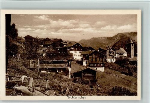 7064 Tschiertschen - Teilansicht AK Verlag Künzli-Tobler