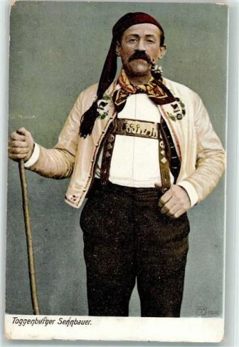 Sennbauer Trachten Toggenburg 1910