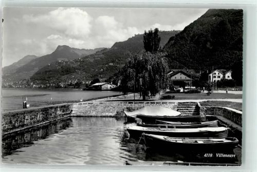 1844 Villeneuve VD - Schwäne Ruderboote