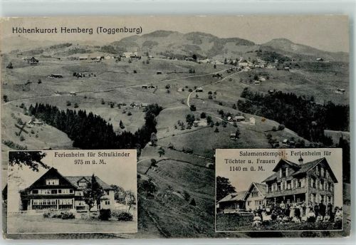 9633 Hemberg Gebrauchsspuren Ferienheim für Schulkiner Salomonstempel Ferienheim für Töchter und Frauen