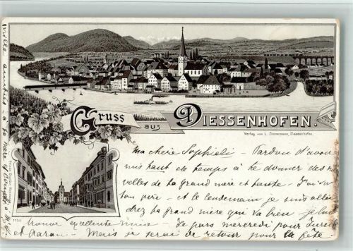 8253 Diessenhofen 1898 BOAKC Lithographie