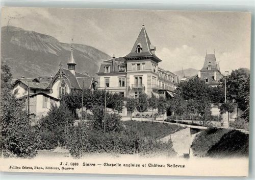 3960 Sierre 1907 - Englische Kapelle Schloss Bellevue