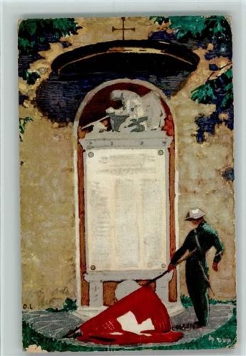 6204 Sempach Gebrauchsspuren Kriegerdenkmal - Einweihung 1921 AK