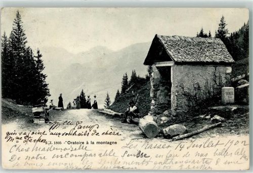 1452 Les Rasses 1902 - Oratoire a la montagne Ort lt. Stempel