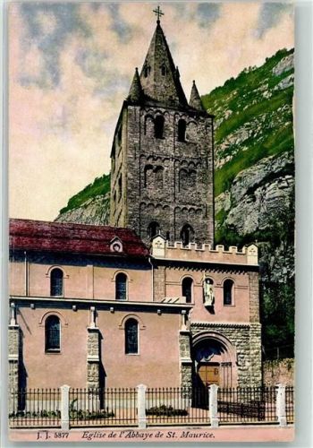 1890 St-Maurice - Eglise de l Abbaye