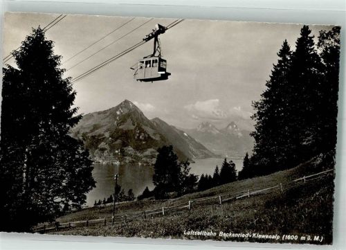 6375 Beckenried Foto AK Seilbahn Beckenried-Klewalp