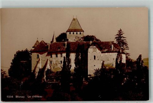 1807 Blonay Foto AK Schloss