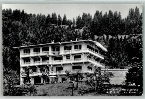 1885 Chesières 1963 Foto AK Kinderheim S.V.S.M. L a Ruche