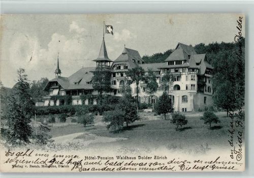 8000 Zürich 1906 - Hotel Pension Waldhaus Dolder