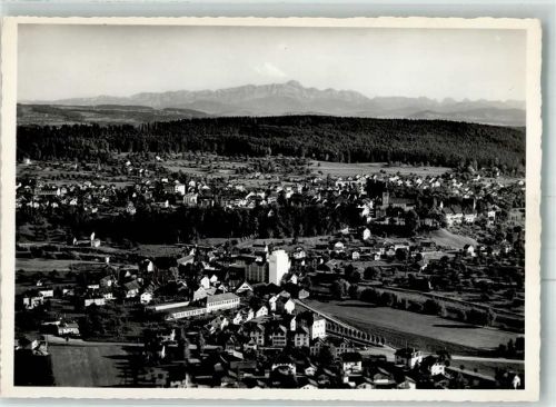 9220 Bischofszell Foto AK Fliegeraufnahme