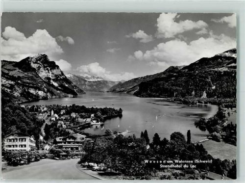 8872 Weesen Foto AK Walensee Hotel du Lac