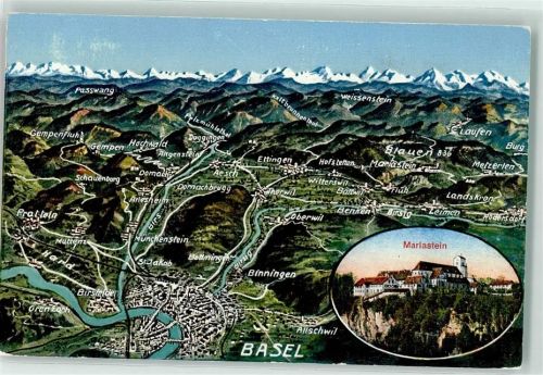 4144 Arlesheim - Kloster Mariastein Vogelschau BL SO