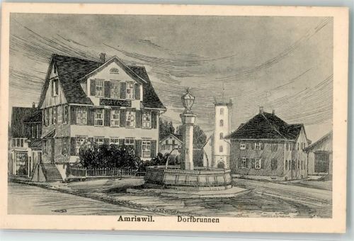 8580 Amriswil - sign. H.Lehmann Dorfbrunnen
