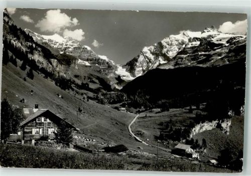 3723 Kiental Foto AK Naturfreundehaus Pension Golderli Foto Gyger