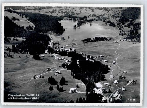7077 Valbella - Fliegeraufnahme, Lenzerheidesee