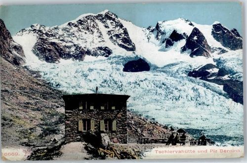 Tschiervahütte und Piz Bernina
