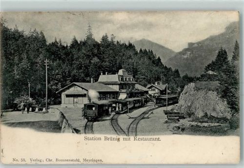 3860 Brünig 1905 - Brünigbahn Station Gasthaus