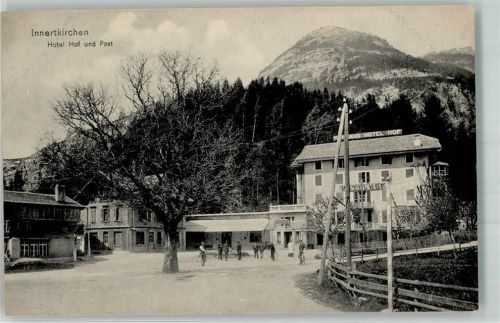 3862 Innertkirchen Foto AK Hotel Hof Postamt