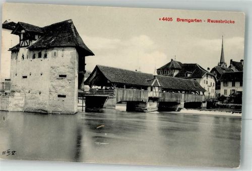 5620 Bremgarten AG Foto AK Reussbrücke