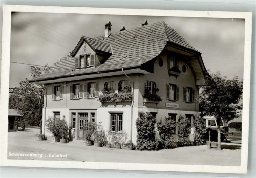 Schwarzenburg Bahnhof Bahnpost Stuachungen Bahnhof Schweiz Gebrauchsspuren