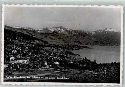 1071 Chexbres 1940 Foto AK Lac Léman