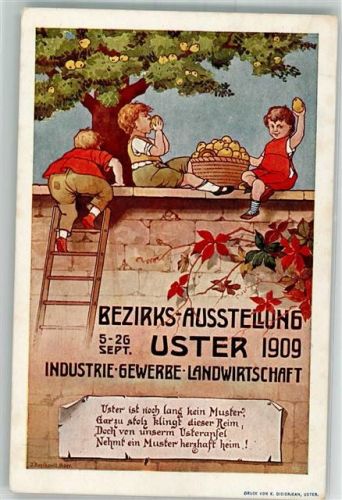 8610 Uster 1909 - Ausstellung Industrie Gewerbe Landwirtschaft Kinder