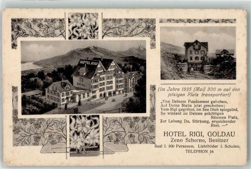 6410 Goldau - Hotel Rigi Zeno Schorno