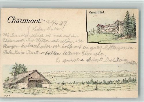 2067 Chaumont 1897 BOAKC Lithographie Grand Hotel