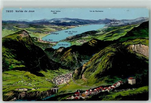 1337 Vallorbe - Vogelschau Vallee de Joux