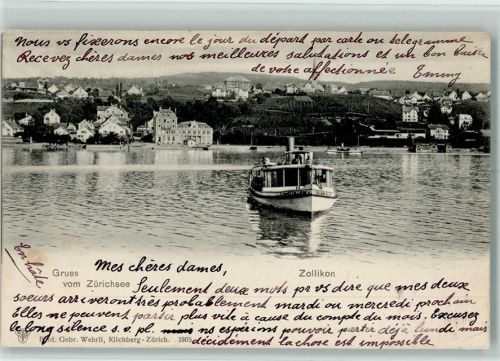 8702 Zollikon - 1901 Zürichsee Personenschiff