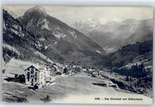 3723 Kiental 1907 - Das Kienthal mit Blümlisalp