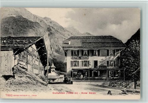 3864 Guttannen 1907 - Hotel Bären AK