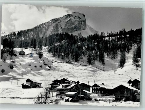 7064 Tschiertschen - Dorfpartie Alpstein Winterlandschaft Skilift