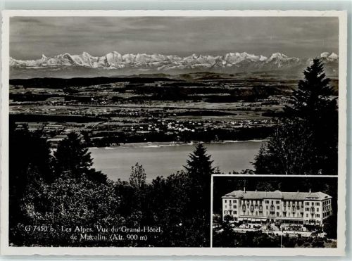 2532 Magglingen Macolin - Fliegeraufnahme Hotel Alpenkette